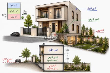 فرصه العمر ارض فيلات في التوسعات الشرقيه اكتوبر بجوار بالم هيلز