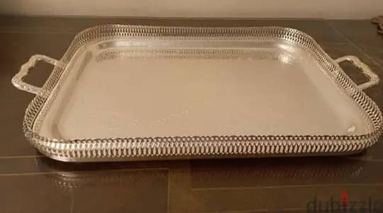 silver plated صواني  made in England  (Queen) made in England  (Queen)