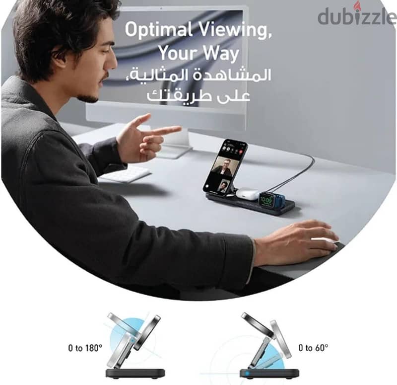 (FOR IPHONE USERS) Anker MagSafe Foldable 3-in-1 Wireless Charger 6