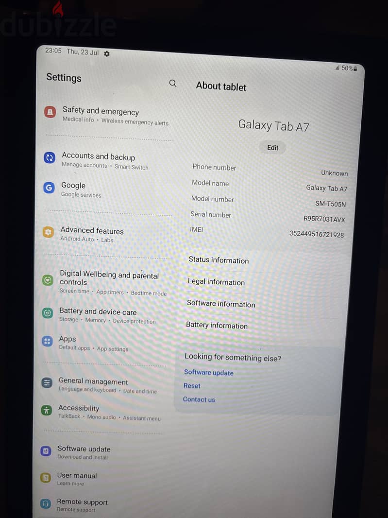 Samsung Galaxy Tab A7 3
