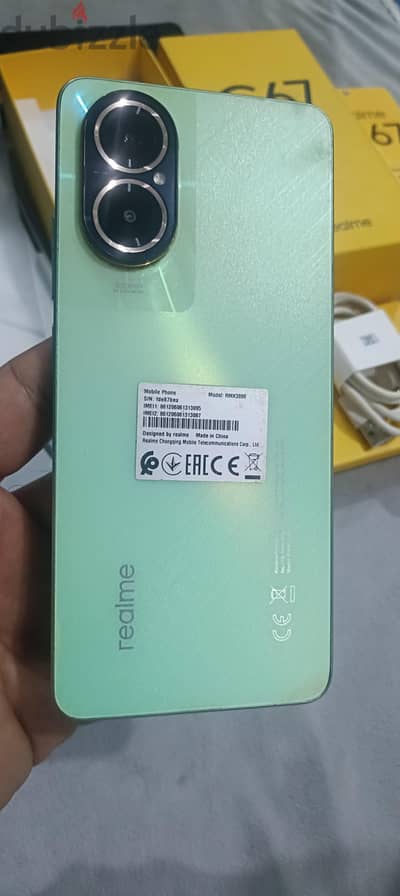 تليفون ريلمي c67بحاله الزيرو نسخه 256بحجته