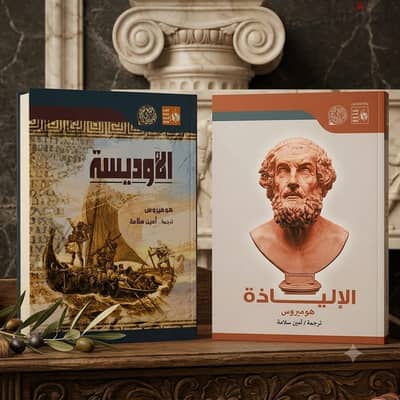 موسوعة الإلياذة والأوديسة - هوميروس - ترجمة: أمين سلامة (2 مجلد)