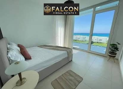 chalet fully finished with ACs and kitchen Floating sea front  fantastic view only 2min  from the beach in a prime location near Fouka Bay +Solare