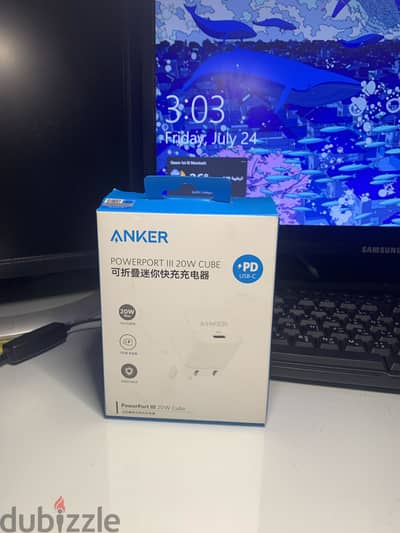 Anker poweport III 20w cube راس شاحن