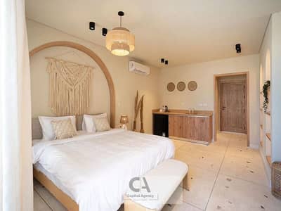 Ground floor chalet with garden for sale fully finished in Seashore Hyde Park village in Ras El Hekma near La Vista with a 25% cash discount Seashore