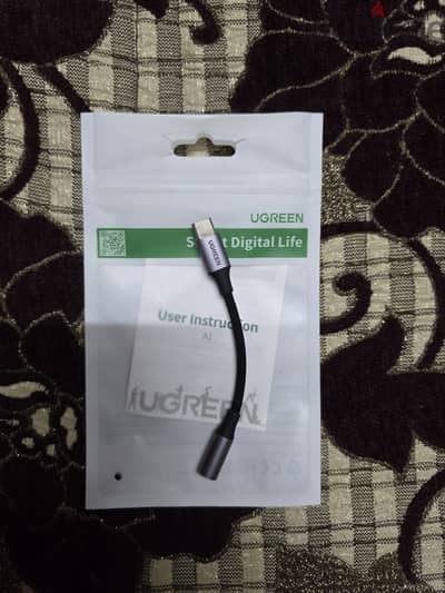 وصلة تحويل السماعة العادية الي تايب سي (Ugreen)