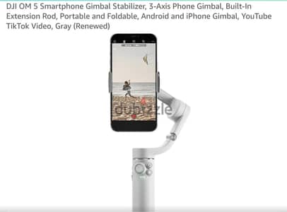 **جيمبال DJI OM 5 لموبايلات - جديد بالكرتونة - أمريكي بالفاتورة**