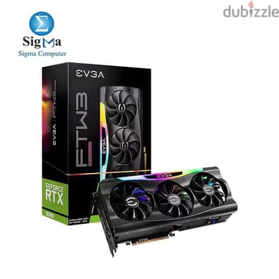 EVGA GeForce RTX 3080 FTW3 ULTRA GAMING 10GB GDDR6X ARGB LED Metal Bac