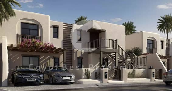 Own Your Twin House 4 beds_Ready to Move_ Lagoon & Sea View Fully Finished + A. C's @BEIT ALBAHR_NORTH COAST