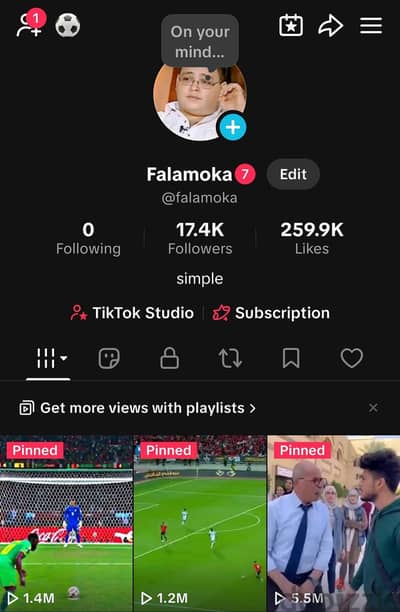 حساب تيك توك ١٧,٤ الف متابع - TikTok Account 17.4K Followers