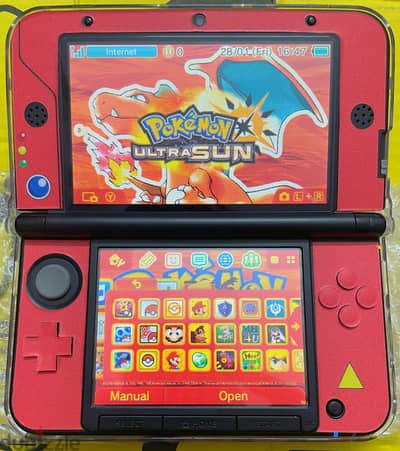 Nintendo 3ds xl (اوروبى لون احمر)