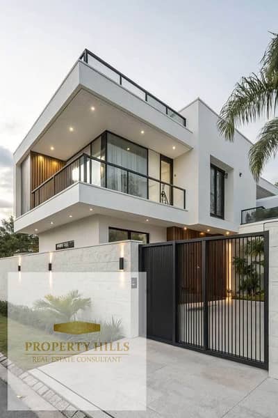 villa beside (BUE unversity )  on shrouk view on green area dierct cash 15 Million