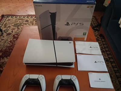 PS5 Slim CD Edition with 2 Controllers and Games