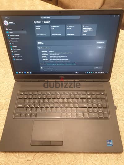 Dell Precision 7760 Xeon W11855M 16 GB RAM RTX3000 6GB