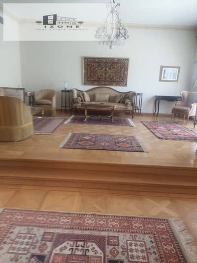 أفضل سعر فيلا مفروشة بالكامل للإيجار صف أول جولف في القطامية هايتس Katameya Heights القاهرة الجديدة New Cairo 500 متر مباني و1300 متر أرض بحمام سباحة