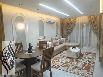 107 sqm apartment for rent in Madinaty B1, 2 bedrooms, 1 bathroom, fourth floor, annual lease, ideal for families, close to all services.