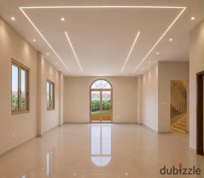 For rent, a villa on the northern ninety - Al-Yasmeen - Fifth Settlement