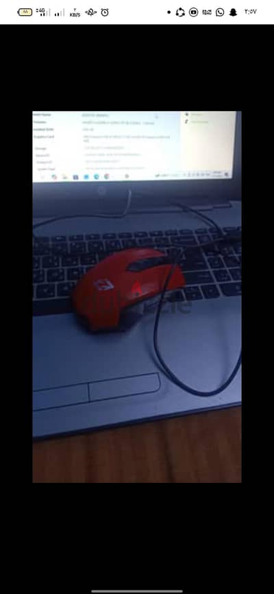 HP notebook-15 جيل خامس بكارتين شاشه