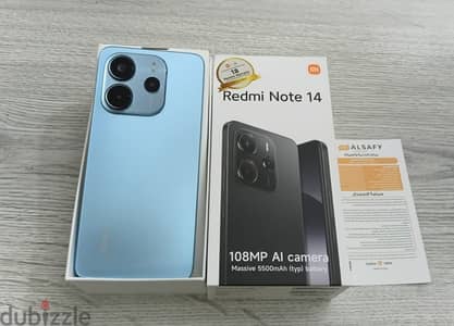 ريدمى نوت 14 استعمال خفيف جدا بالفاتوره ضمان سارى