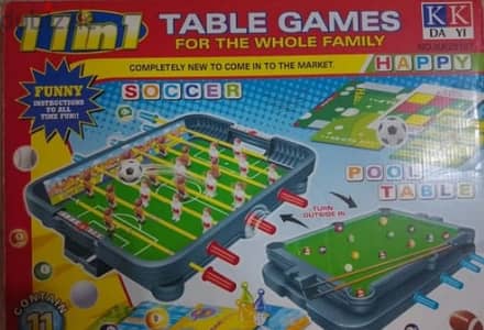 طاولة ألعاب مصغرة متعددة الاستخدامات 11 في 1 (Multi-Game Table Set)