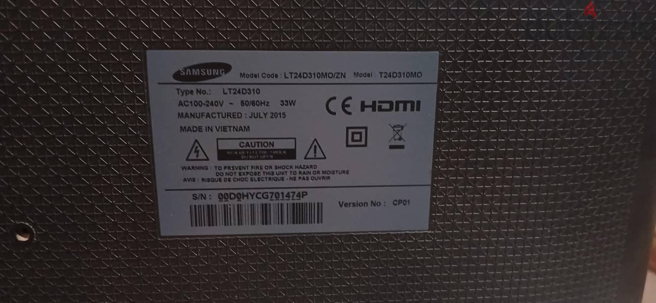 Samsung LT24D310 Moniter 2