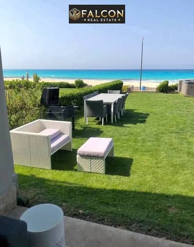 شاليه جاهز للمعاينه Full sea view +lagoon متشطب بالكامل فى قلب راس الحكمه استلام فوري اقساط على 10 سنوات مرسيليا بيتش5