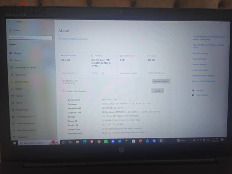 HP ZBook G3 Workstation 5