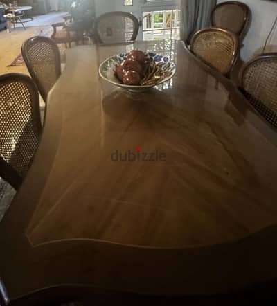 Solid Wood Dining Table – Seats 6–8