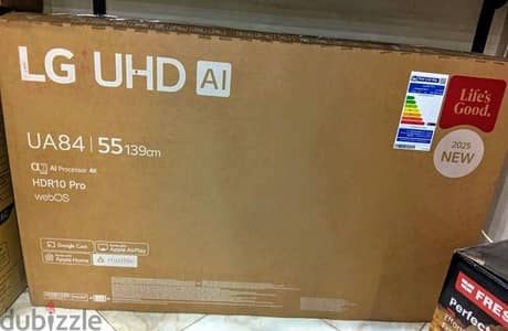 شاشة LG UHD AI 55 بوصة 4K سمارت – جديدة بالكرتونة