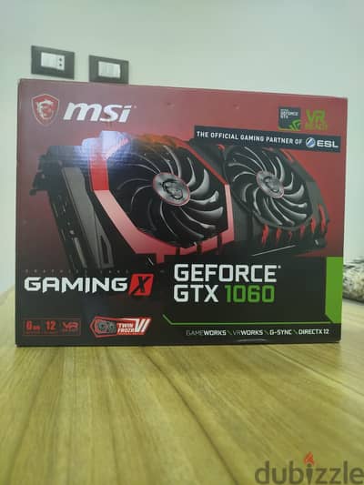 للبيع كارت شاشة MSI GeForce GTX 1060 GAMING X 6GB