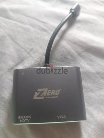 Zero electronic Adapter 4 in 1 Type-C To pd + HDTV + VGA + USB 3.0