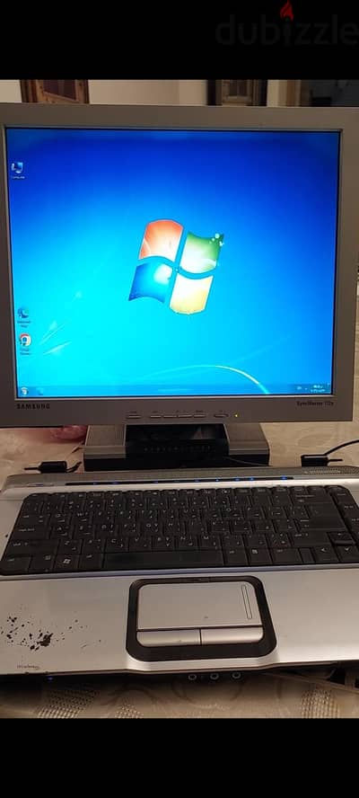 ميني كمبيوتر  بورده HP وشاشه سامسونج