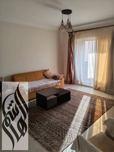 92 sqm furnished apartment for rent in Madinaty with 2 air-conditioned bedrooms, available today, ideal for long-term stay in a prime location.