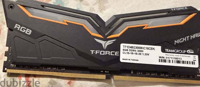TeamGroup T-Force Night Hawk RGB 8GB