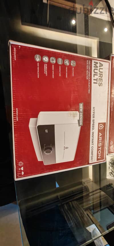 اريستون سخان  فوري جديد متبرشم بالضمان ،٩. ٥كيلو  ARISTON AURES SM 9.5