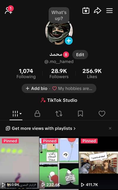 حساب تيك توك ٢٨,٩ الف متابع - TikTok Account 28.9K Followers
