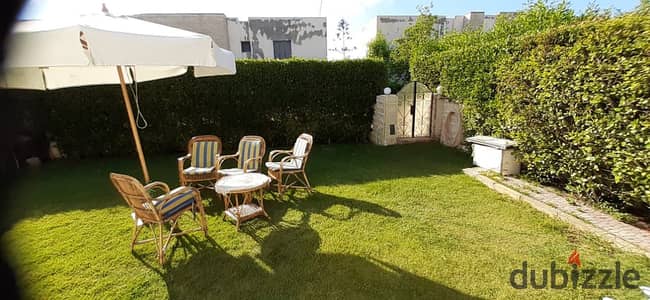 For sale: ground chalet with garden, 3 rooms, Al-Shorouk village