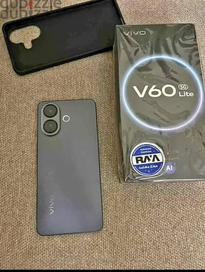 vivo v60 lite 5g 12 ram 256g بجميع مشتملاته زيرو في الضمان