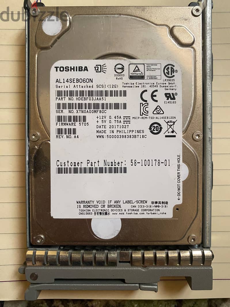 HDD 600Gb - 1TB 5