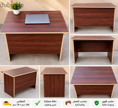 مكتب MDF مستعمل بحالة ممتازة 100×70 سم