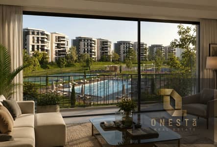 Apartment for sale in new cairo with a 40% discount, close to Cairo Festival City, and installment options available over 10 years.