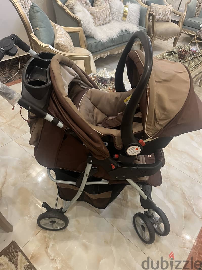 Stroller from zero to five years old with car set 2