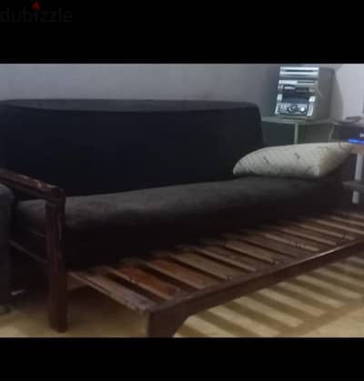 كنبه سرير خشب زان