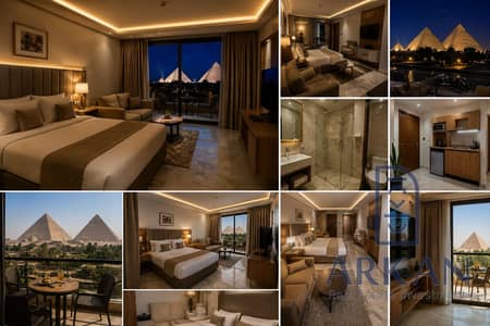 ASAاقوي الفرص الاستثماريه امام الاهرامات و مع مجموعه فنادق فندق ترايمف بيراميدز Triumph pyramids hotelبمقدم 10% و الباقي علي 10 سنين و عائد شهري 300 ا