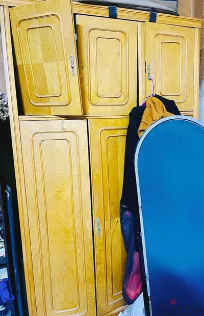 دولاب خشب زان أصلي وطبيعي بولكار كبير