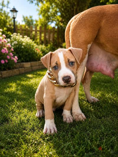 American pitbull terrier puppies. |||||.  امريكان بيتبول