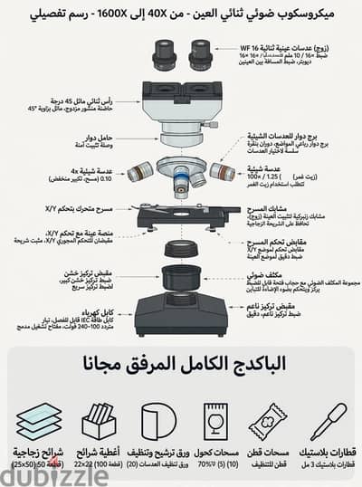 ميكروسكوب Binocular ثنائي العين