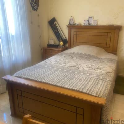 غرفة نوم التخت مفرد ونص مع المرتبة ٦٠٠٠