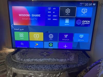 للبيع شاشة تلفزيون43 بوصة بحالة ممتازة زي الجديدة.