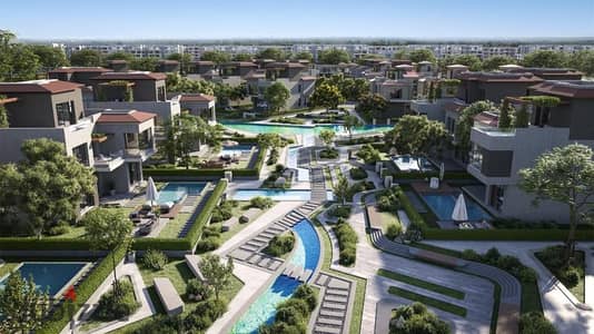 Furnished penthouse in Badya Palm Hills with a distinctive panoramic view for installments